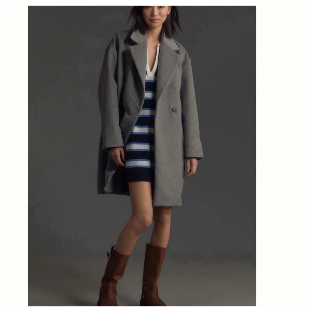 NWT Anthropologie Maeve Relaxed Cocoon Coat - Picture 5 of 15